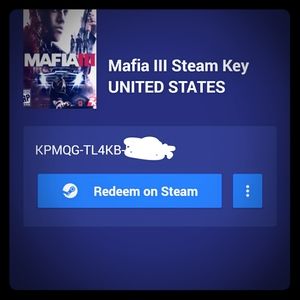 Mafia 3 steam code